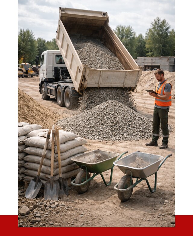 Доставка нерудных материалов в Новошахтинске от 1250 руб. | ПРОНЕРУДНвш