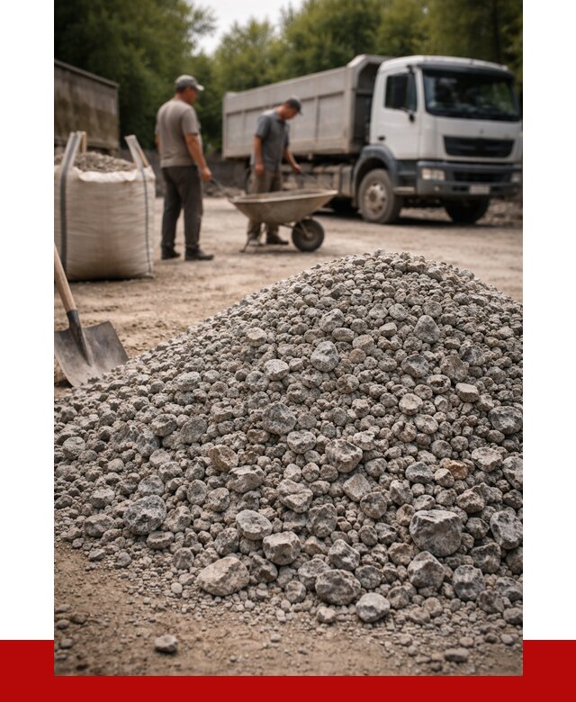 Гранитный щебень фракция 20-40 в Новошахтинске от 3333 руб. ПРОНЕРУДНвш