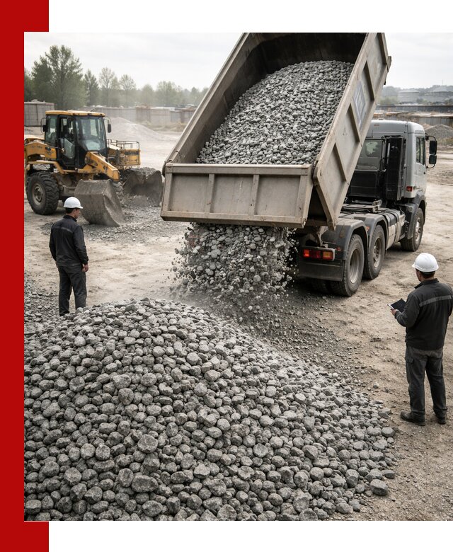 Доставка гранитного щебня фракции 20-40 в Новошахтинске