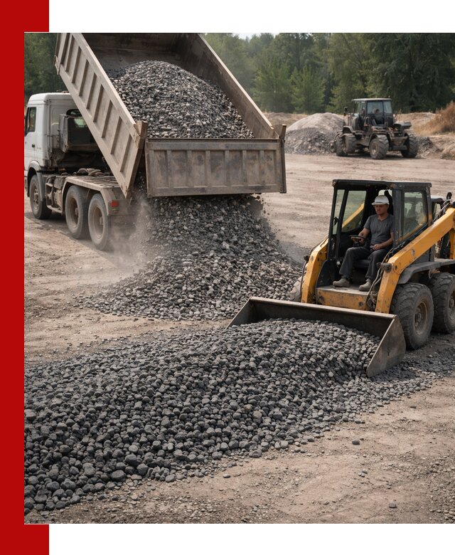 Гранитный щебень фракция 40-70 с доставкой в Новошахтинске