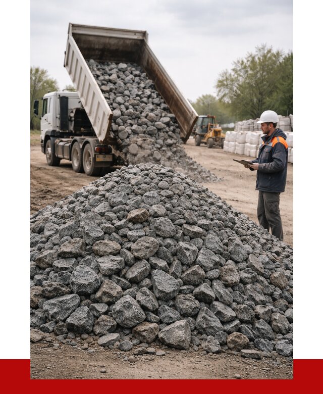 Гранитный щебень фракция 100-200 в Новошахтинске от 4375 р. ПРОНЕРУДНвш