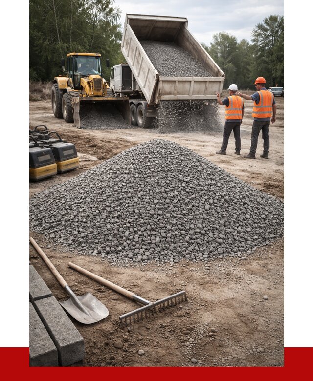 Гравийный щебень купить в Новошахтинске от 2292 р. ПРОНЕРУДНвш
