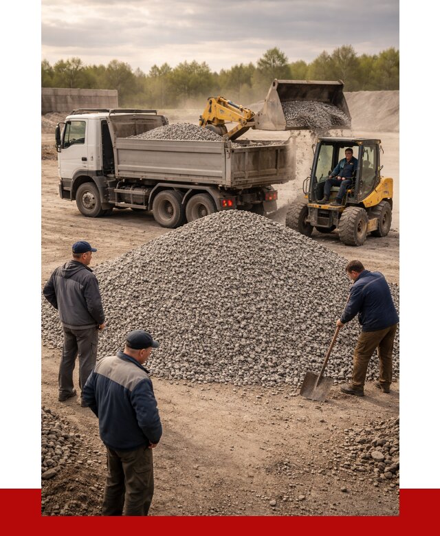 Гравийный щебень фракция 5-20 в Новошахтинске от 2500 р. ПРОНЕРУДНвш