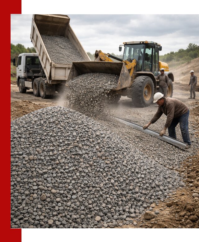 Гравийный щебень фракция 5-20 с доставкой в Новошахтинске