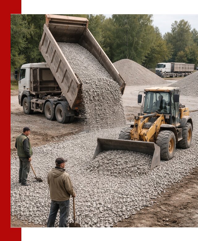 Купить гравийный щебень фракция 20-40 в Новошахтинске с доставкой