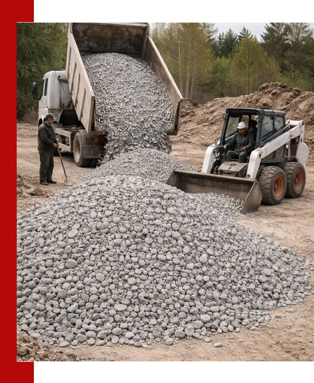 Доставка доломитового щебня в Новошахтинске напрямую от карьера