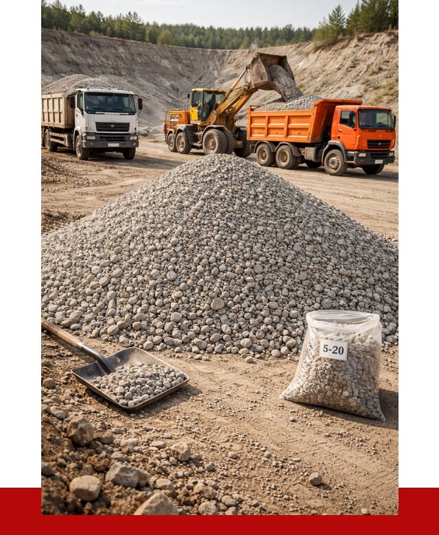 Доломитовый щебень фр. 5-20 в Новошахтинске от 4375 р. | ПРОНЕРУДНвш