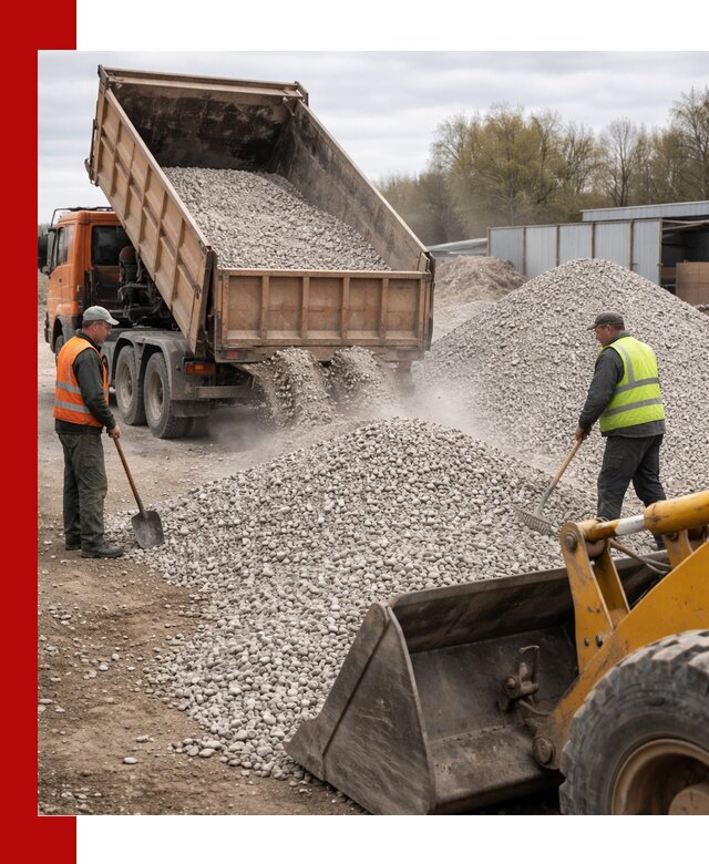 Доломитовый щебень фракции 5-20 с доставкой в Новошахтинске