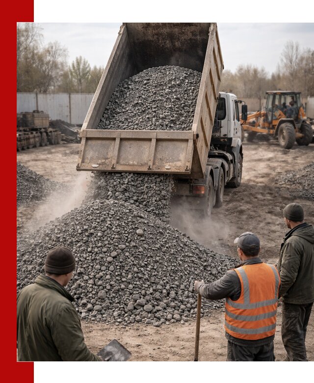 Доставка шлакового щебня в удобные сроки по выгодной цене в Новошахтинске