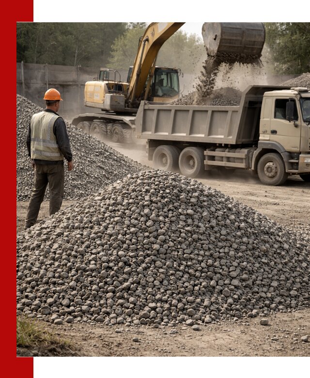 Шлаковый щебень фракция 5-20 с доставкой в Новошахтинске