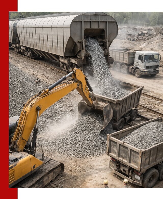 Доставка железнодорожного щебня в Новошахтинске крупными партиями быстрого отгруза