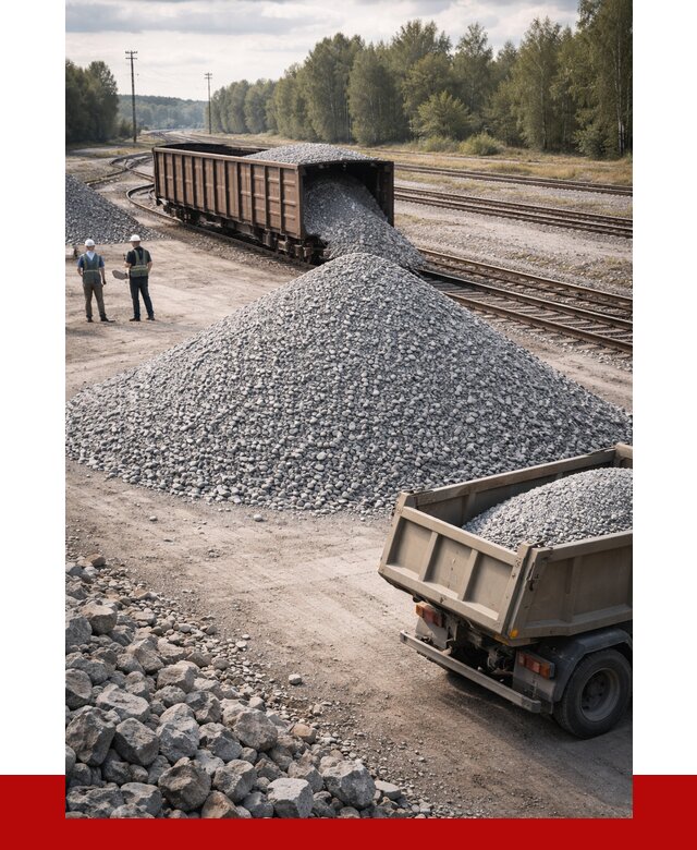 Железнодорожный щебень 20-60 в Новошахтинске от 1771 р. | ПРОНЕРУДНвш