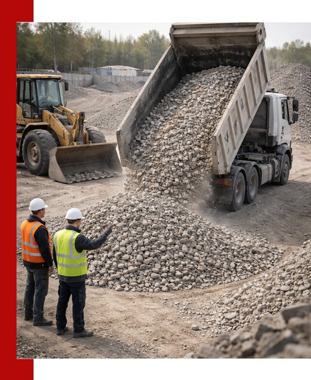 Вторичный щебень фракция 40–70 доставка в Новошахтинске