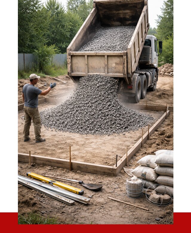 Купить щебень для фундамента в Новошахтинске от 4687 р. | ПРОНЕРУДНвш