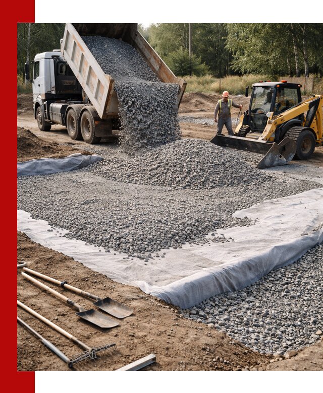 Щебень для фундамента с доставкой в Новошахтинске