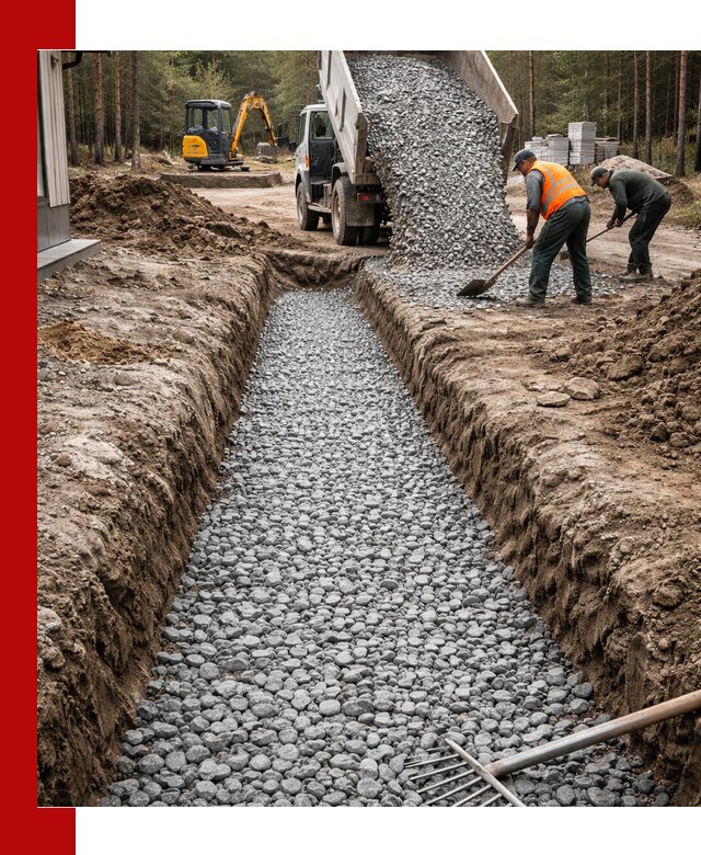 Щебень для дренажа с доставкой в Новошахтинске высокого качества