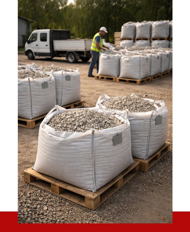 Щебень в мешках с доставкой в Новошахтинске от 4375 р. | ПРОНЕРУДНвш