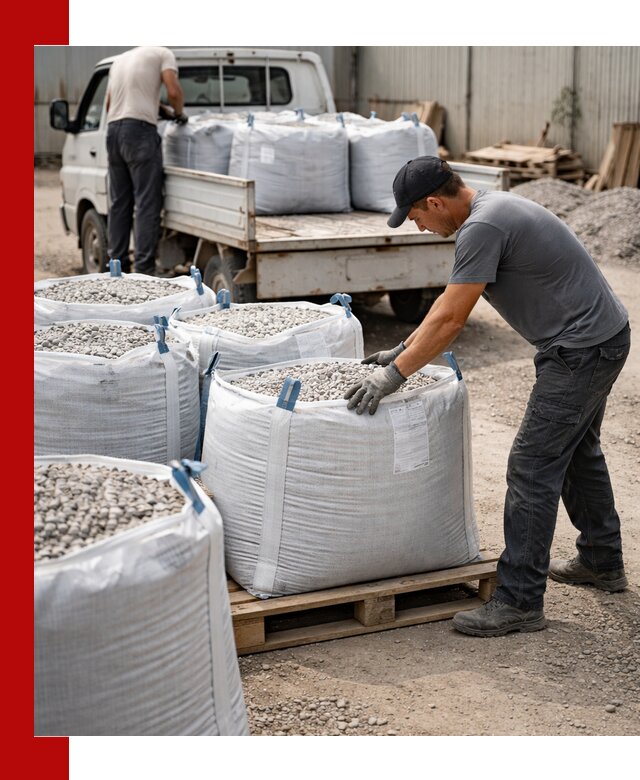 Доставка щебня в мешках по выгодным ценам в Новошахтинске