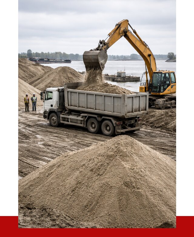Купить речной песок навалом в Новошахтинске от 1875 р., ПРОНЕРУДНвш
