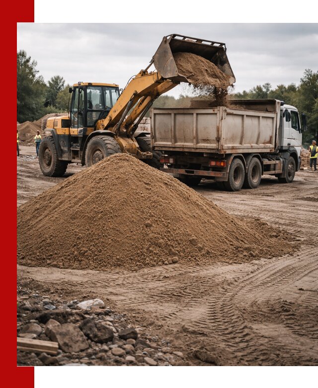 Доставка речного песка навалом в Новошахтинске быстро и выгодно