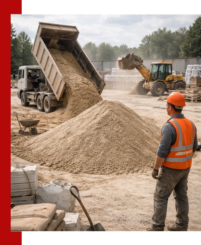 Доставка строительного песка с самосвалом в Новошахтинске