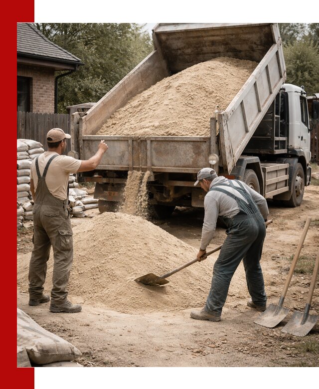 Песок для штукатурки с доставкой в Новошахтинске качественный и чистый
