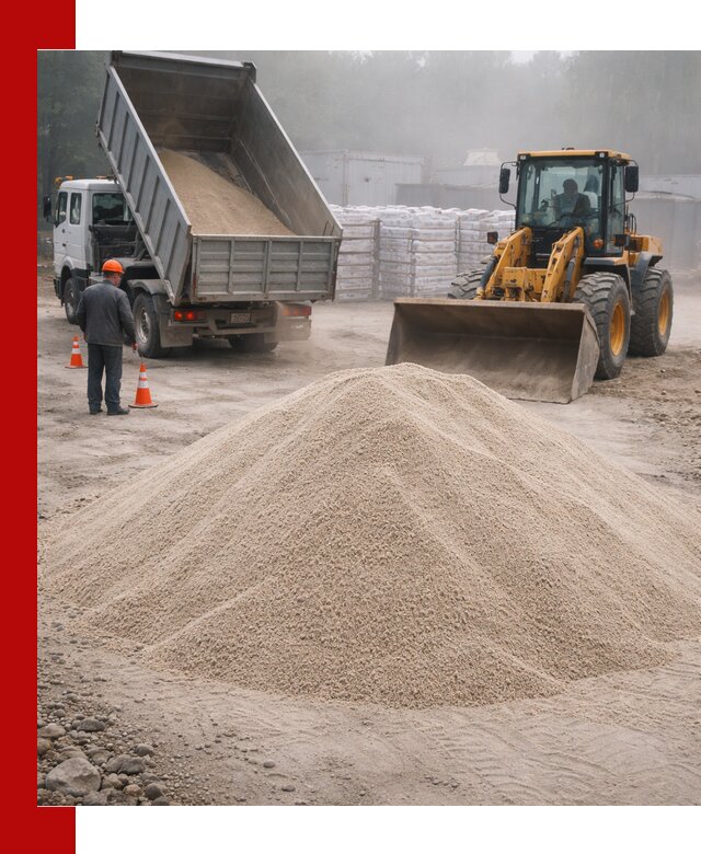 Кварцевый песок фракция 0–8 для стройработ в Новошахтинске