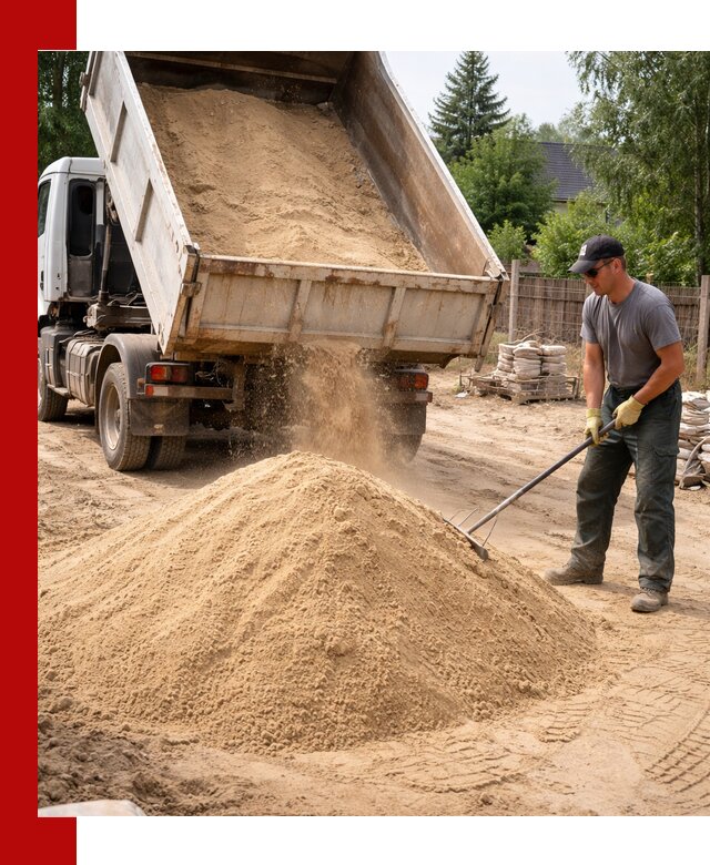 Доставка сухого песка самосвалами в Новошахтинске