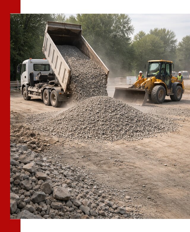 Гравий фракция 5–20 доставка в Новошахтинске оптом и в розницу