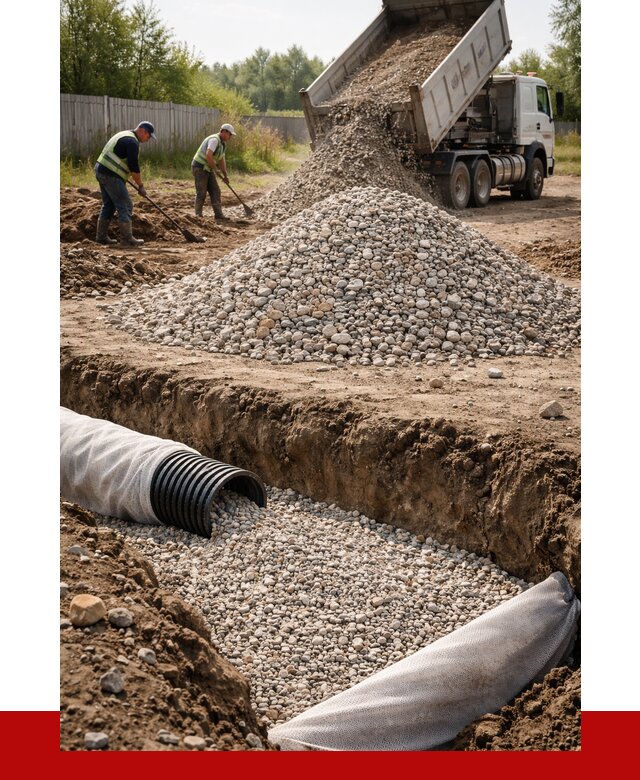 Гравий для дренажа в Новошахтинске от 2292 р., доставка ПРОНЕРУДНвш