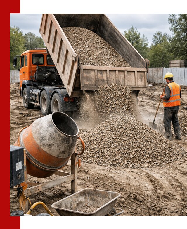 Опгс для бетона с доставкой самосвалом в Новошахтинске от производителя