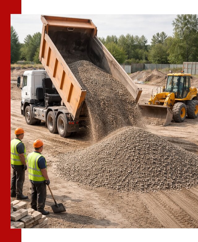 Доставка щебёночно-песчаной смеси ЩПС С7 в Новошахтинске