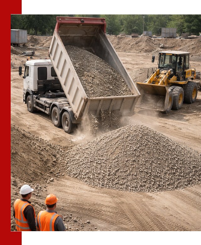Щебень с песком (ЩГПС С2) с доставкой в Новошахтинске
