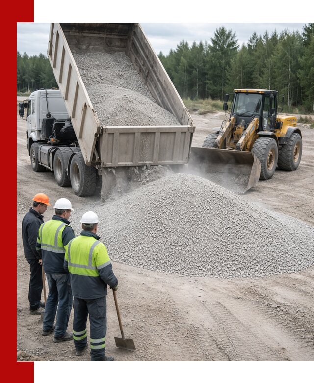 Известняковый отсев 0-5 доставка в Новошахтинске быстро и выгодно