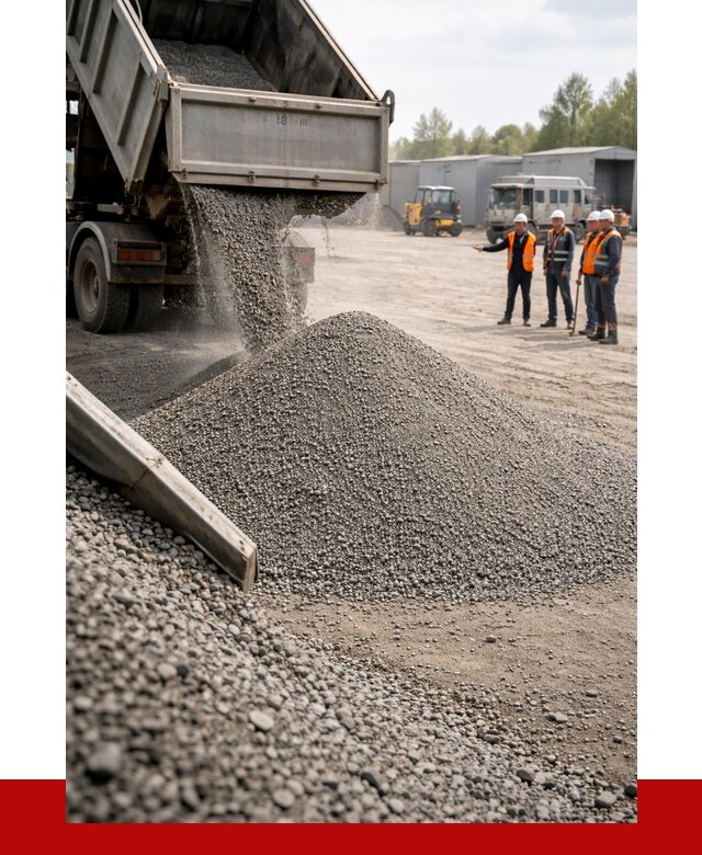 Гравийный отсев 0-5 в Новошахтинске от 1250 р. с доставкой | ПРОНЕРУДНвш