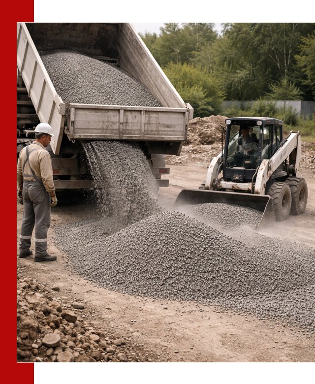 Доставка гравийного отсева 0-5 в Новошахтинске оптом и в розницу