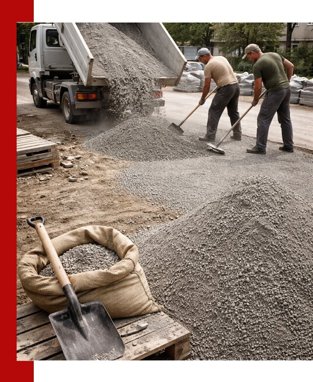 Отсев для тротуарной плитки в Новошахтинске — доставка и укладка