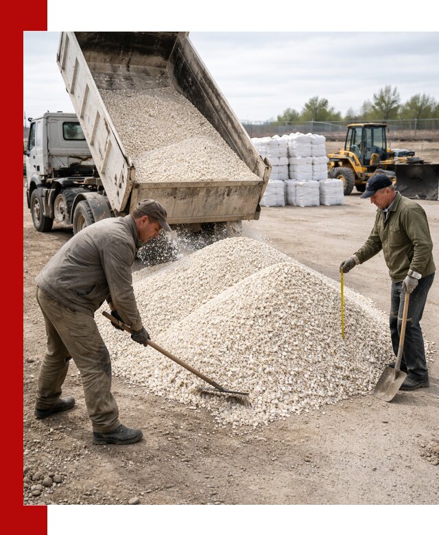 Мраморная крошка с доставкой и разгрузкой в Новошахтинске
