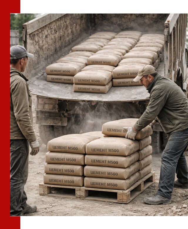 Цемент М500 с доставкой самосвалом в Новошахтинске