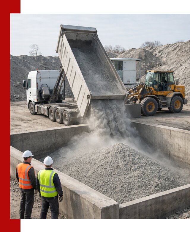 Доставка цемента навалом в Новошахтинске крупными партиями