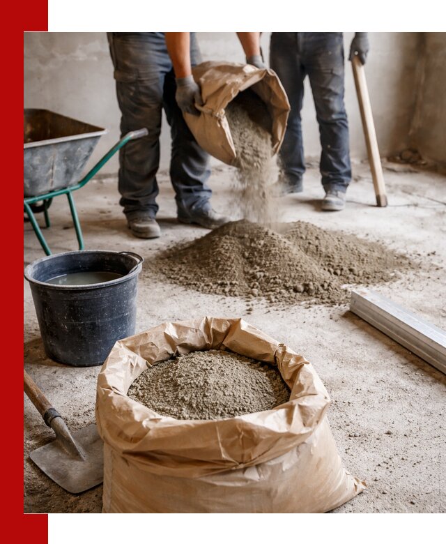 Доставка сухой смеси для стяжки в Новошахтинске