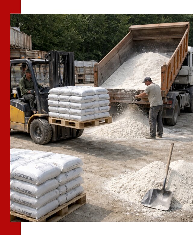 Доставка строительной извести оптом и в розницу в Новошахтинске