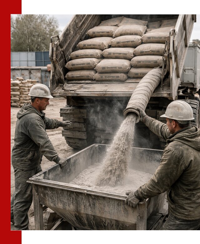 Доставка цемента М400 в Новошахтинске оптом и в розницу