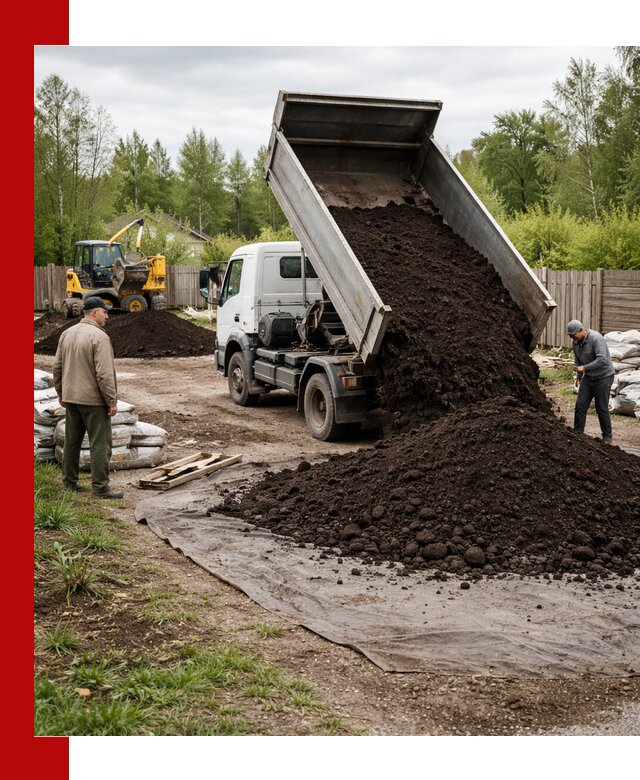 Доставка качественного почвогрунта в Новошахтинске оптом и в розницу