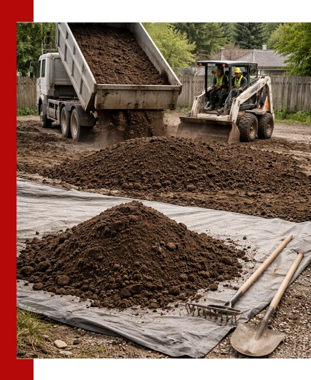 Грунт для отсыпки участка с доставкой в Новошахтинске