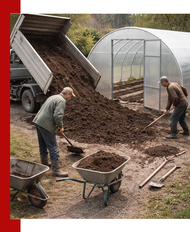 Грунт для теплицы с доставкой в Новошахтинске — плодородный субстрат под растения
