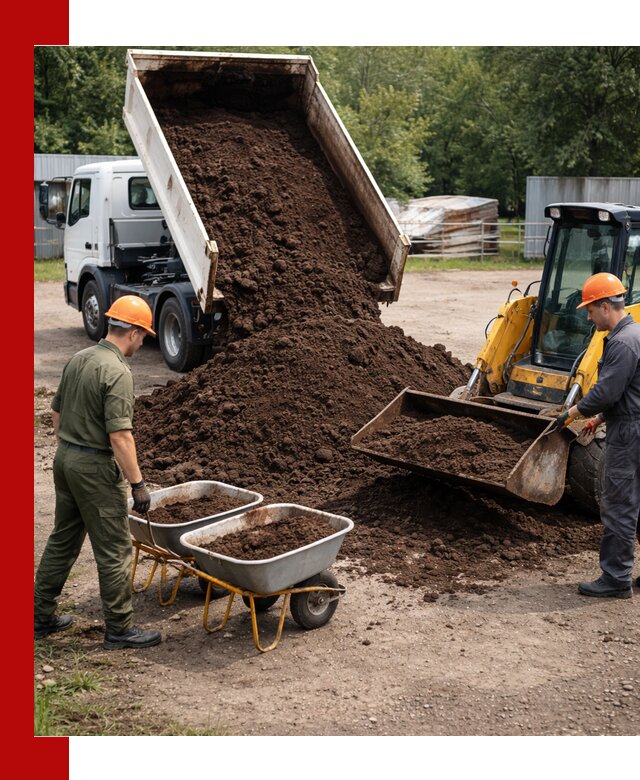 Доставка торфо-земляной смеси в Новошахтинске для огорода и ландшафта