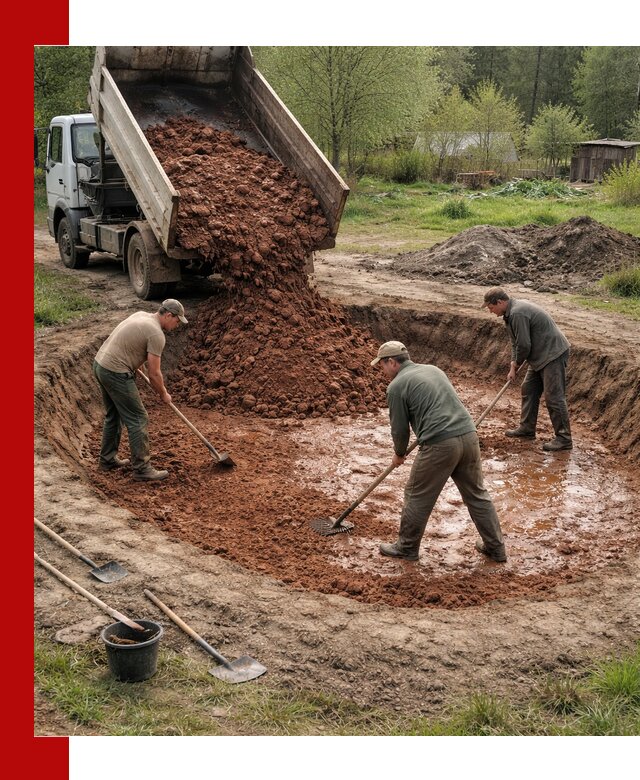 Купить качественную глину для пруда в Новошахтинске