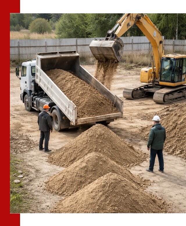 Доставка супеси вагонными и автопартиями в Новошахтинске