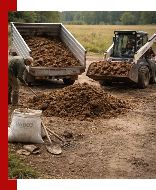 Доставка конского навоза в Новошахтинске с разгрузкой и доставкой на объект